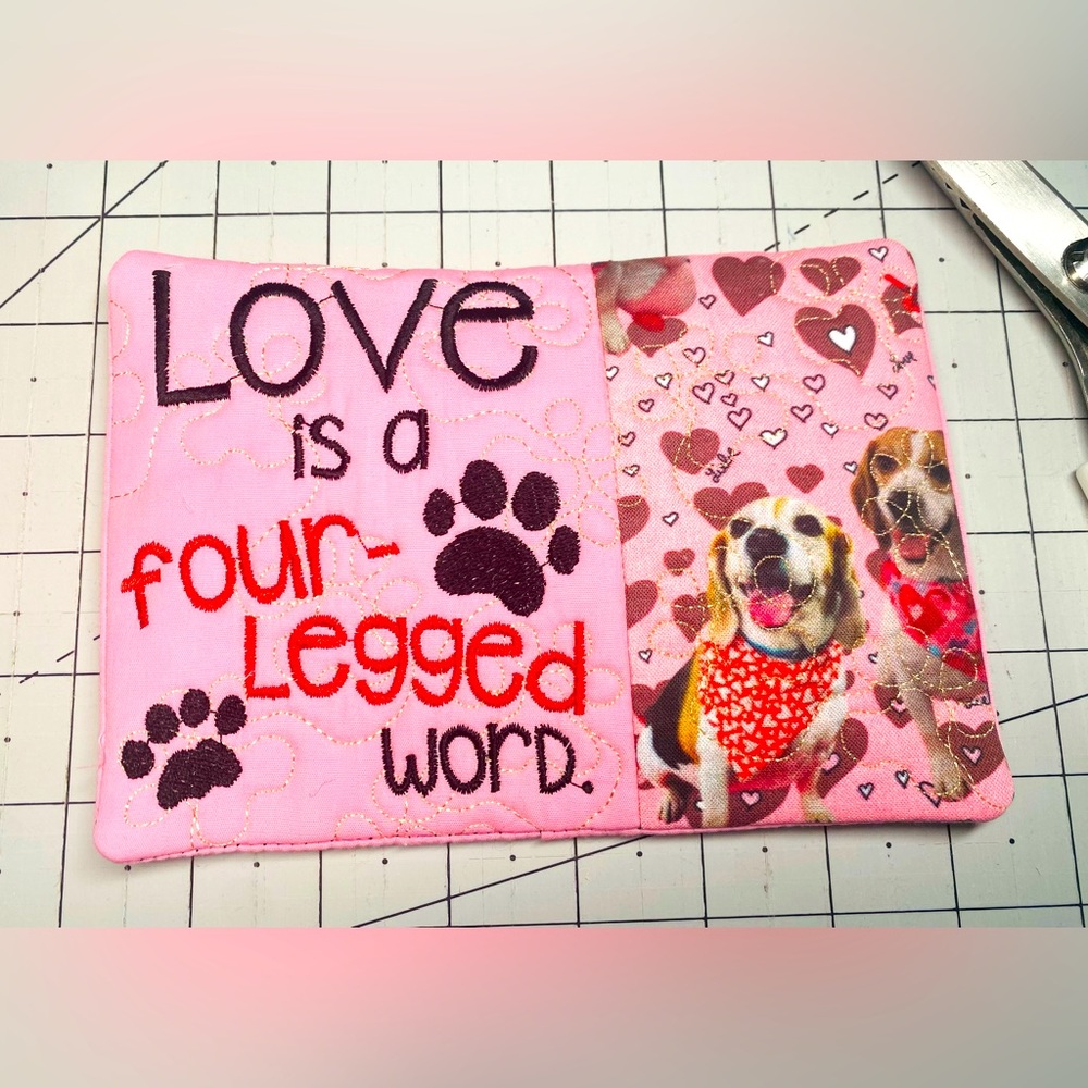 Dog lovers mug rug